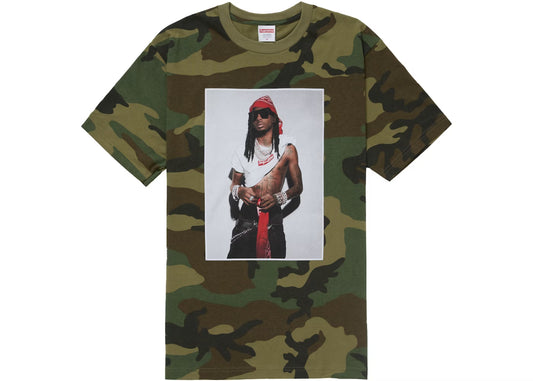 Supreme Playboi Carti Tee Woodland Camo (Pre-Order)